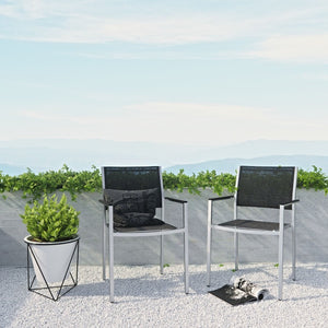Shore Outdoor Patio Mesh Dining Armchair / Set of 2 - taylor ray decor