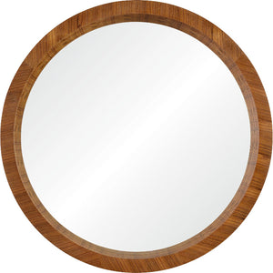 Brynjar Round Wooden Mirror - taylor ray decor